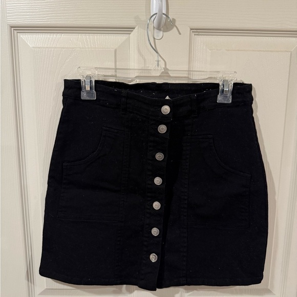 Altar'd State Dresses & Skirts - Black Button-Up Denim Skirt size medium